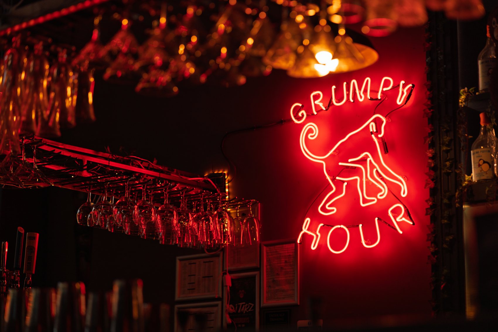 The Grumpy Hour neon