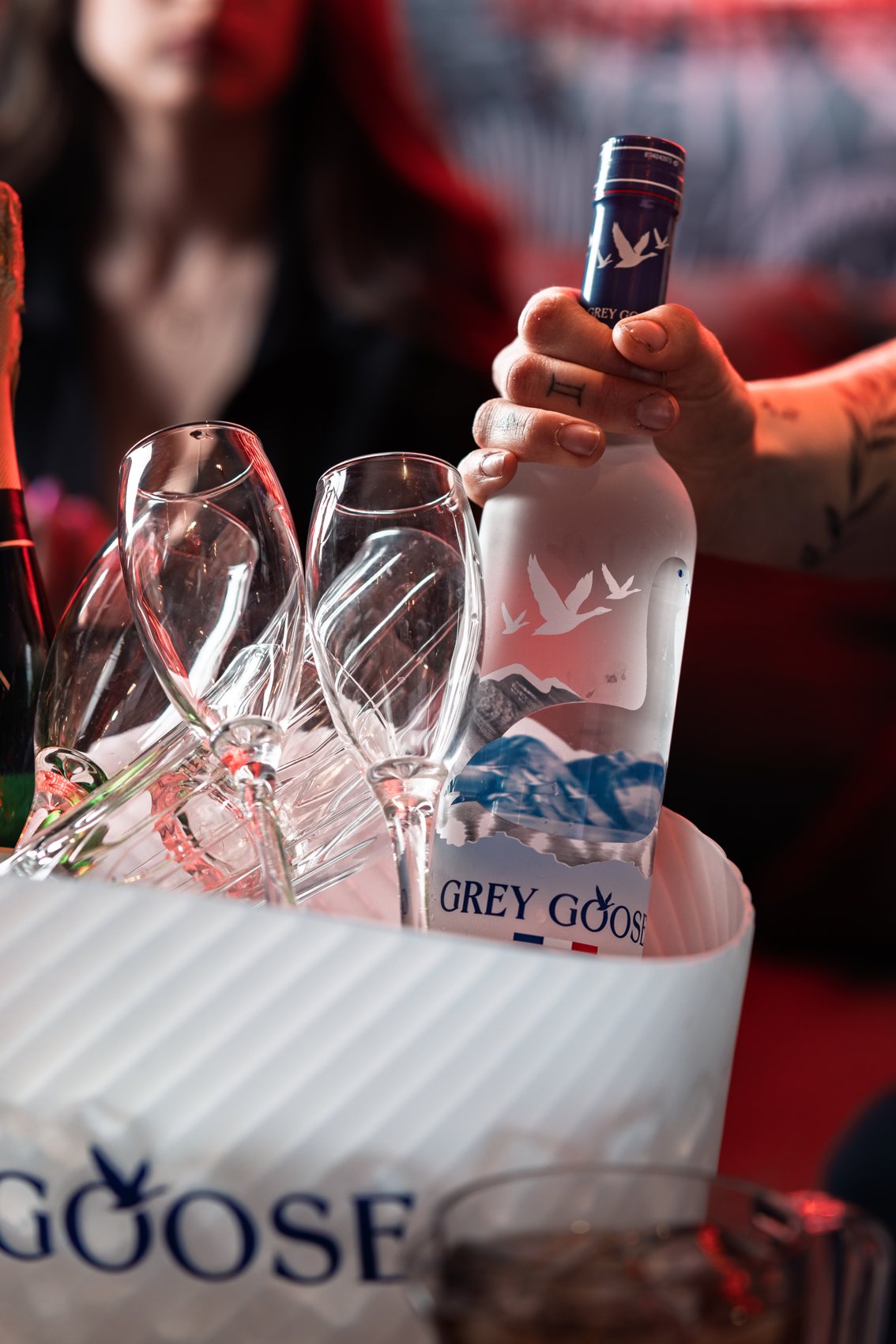 Bottle service with sparklers